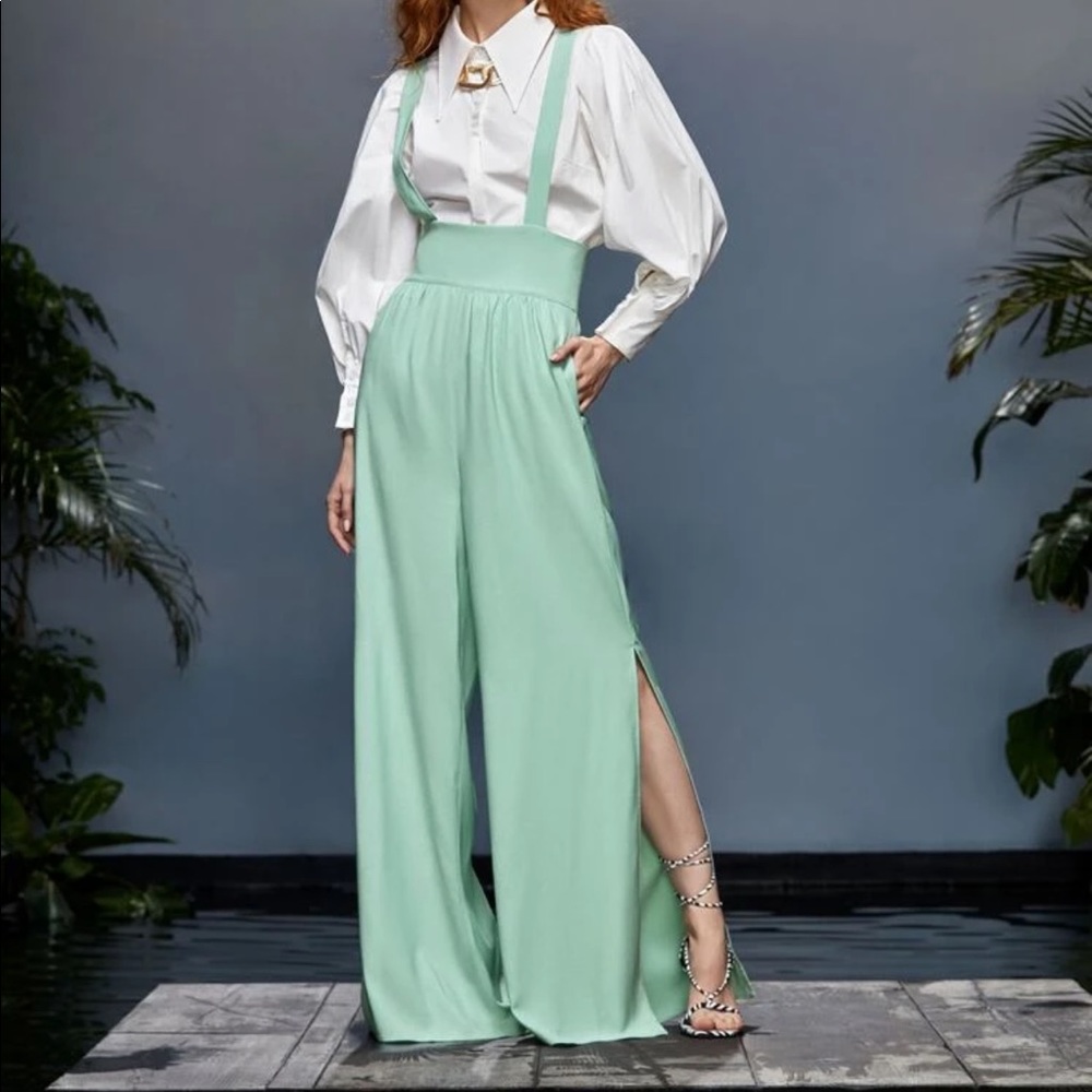 Mint green jumpsuit! Never worn!